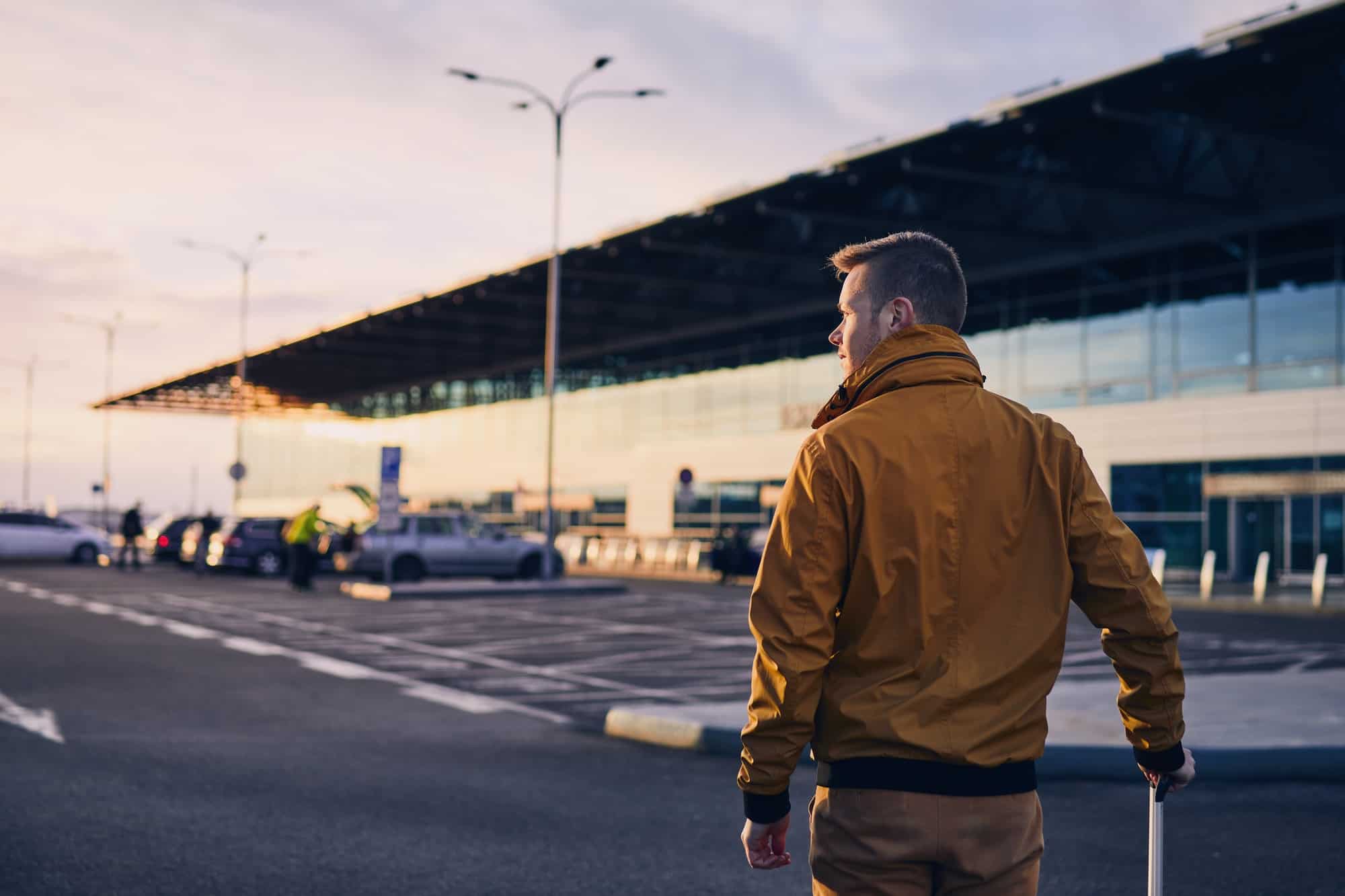 Airport at sunrise